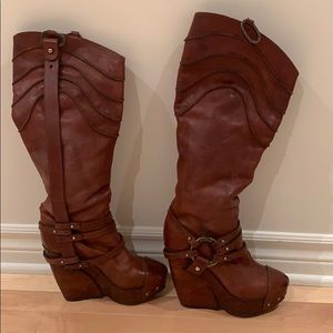 Diesel leather boots